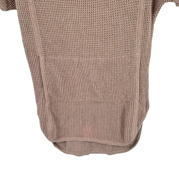 UGG Womens Selby Taupe Short Sleeve Turtleneck Sweater tunic size large cotton - Picture 5 of 13
